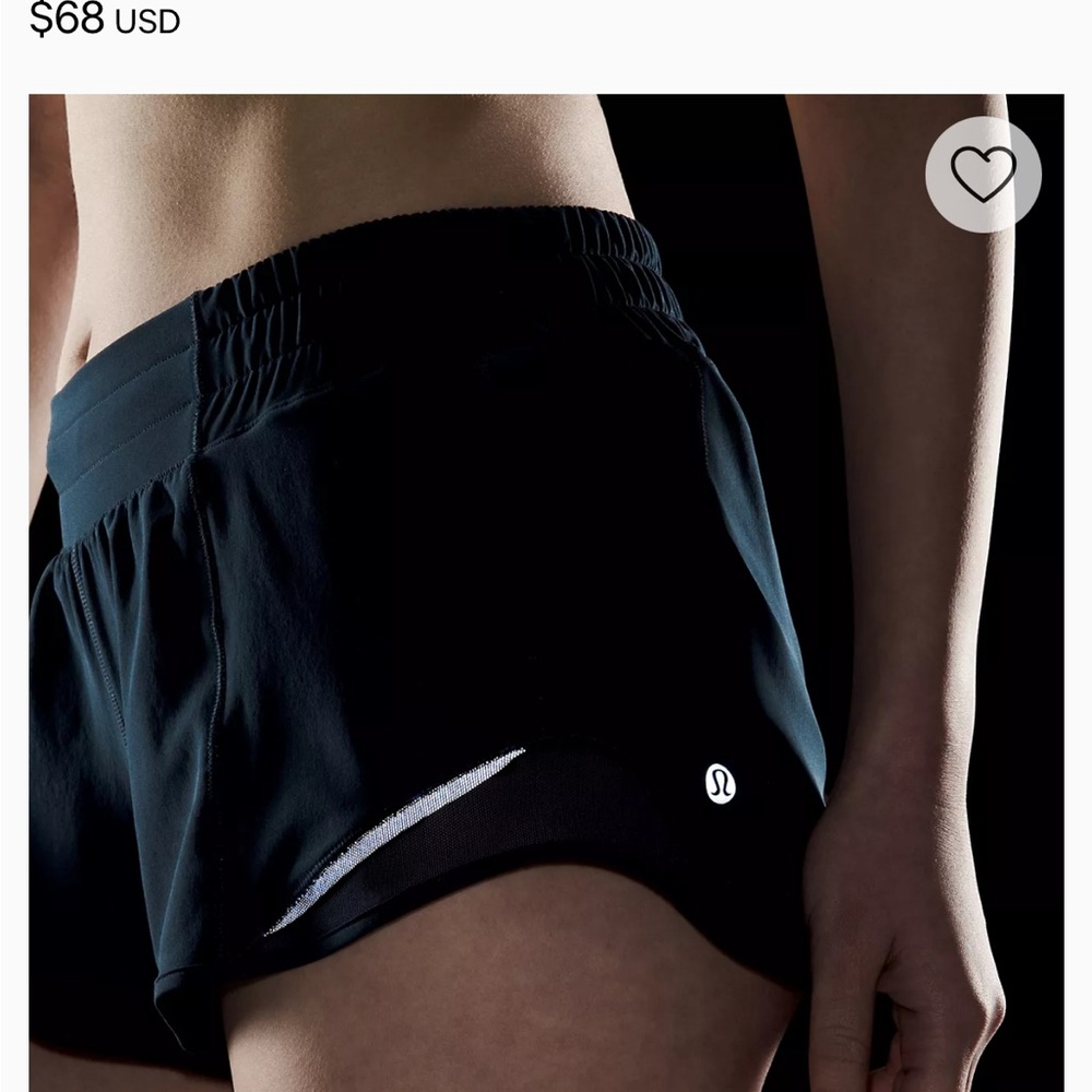 lululemon athletica Women's Midnight Black Athletic Shorts